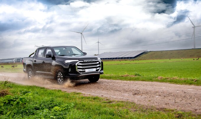 Maxus T90 on the road Maxus T90 on the road